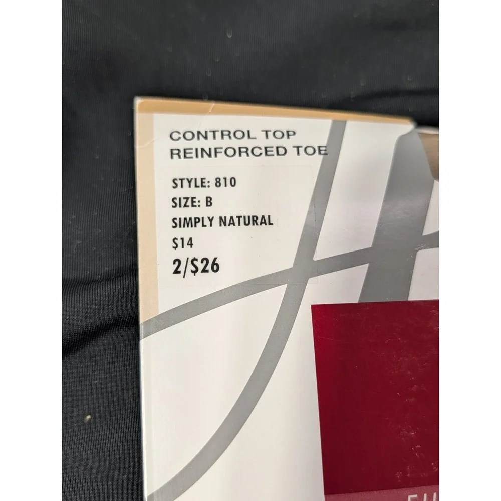 Hanes Alive Full Support Control Top Pantyhose - Size B, Simply Natural